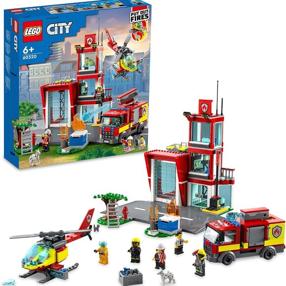 Lego Brand New City Fire Station 60320 Building Toy Set - Picture 1 of 11